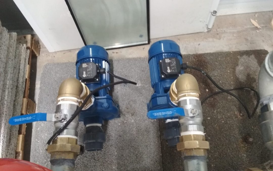 Instalación de bombas de presión